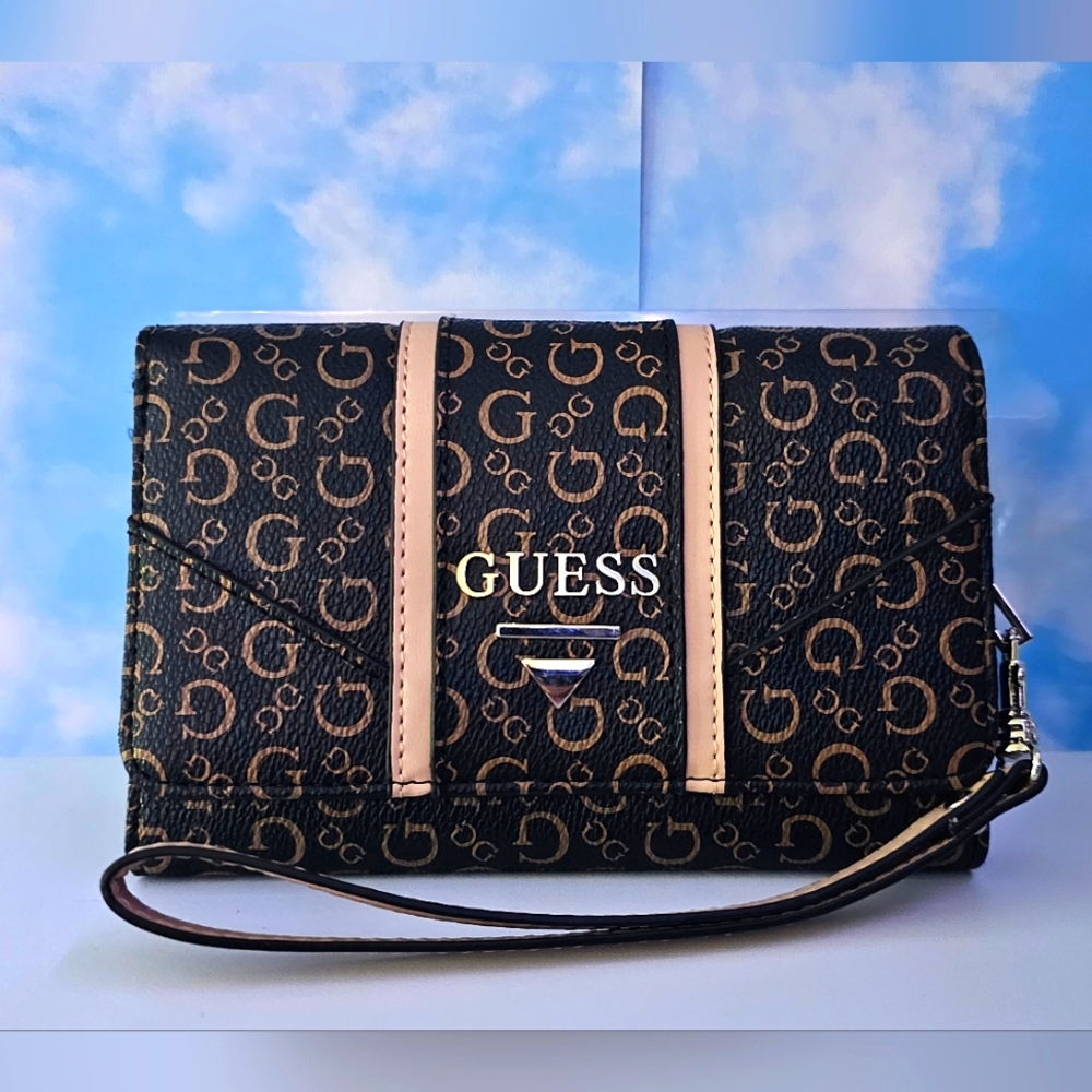 Guess Wallet- Black and Tan